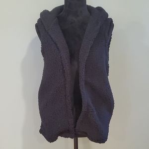 Fuzzy/soft sleeveless vest